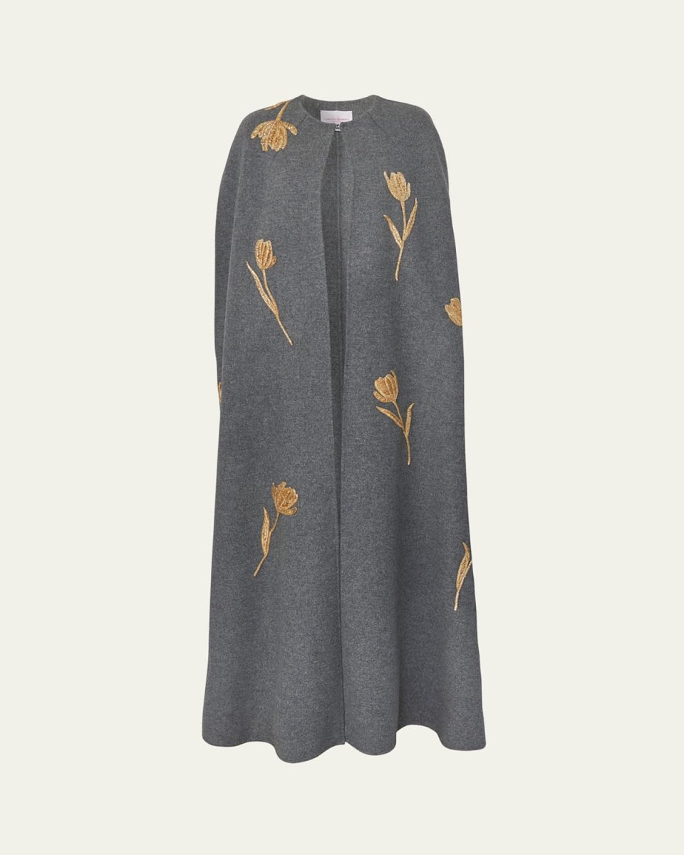 Long Embroidered Cape